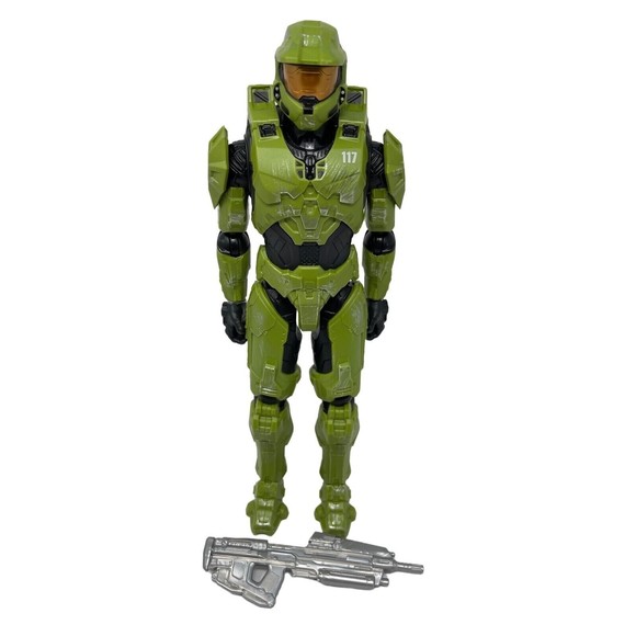 NEW World of Halo Series 6 MASTER CHIEF With Assault Rifle [Halo 5] Jazwares 4" - Picture 2 of 3